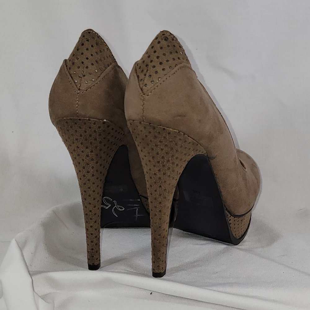 Guess heels / platform - brown with polka-dots - Size 6M - NWOT - Picture 2 of 5